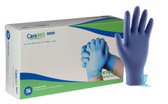 Перчатки нитриловые синие "Сare365" (S) 3,6 грамма, S