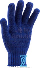 Перчатки рабочие х/б синяя с пвх покрытием "Doloni арт.646" (Украина), 10