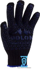 Перчатки рабочие х/б черная с пвх покрытием "Doloni арт.667" (Украина), 10