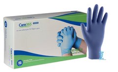 Перчатки нитриловые синие "Сare365" (S) 3,6 грамма