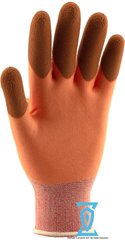 Перчатки рабочие стрейчевая покрытая силиконом с двойным обливом на пальцах #760, 9