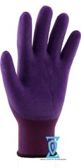 Перчатки рабочие стрейчевая покрытая вспененным латексом #409 Фиолетовый, 8
