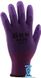 Рукавички робочі стрейчева покрита спіненим латексом #409 Фіолетовий, 8