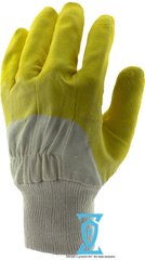 Перчатки рабочие стекольщика желтое (Intertool SP-0002), 10.5